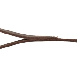 Smycz Rustic z grubej skóry, M–L: 1.00 m/20 mm, ciemnobrązowa