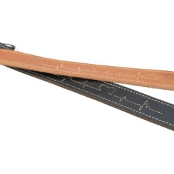 Rustic Heartbeat, obroża, dla psa, brązowa, z grubej skóry, S–M: 34–40 cm/30 mm