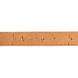 Rustic Heartbeat, obroża, dla psa, brązowa, z grubej skóry, S–M: 34–40 cm/30 mm