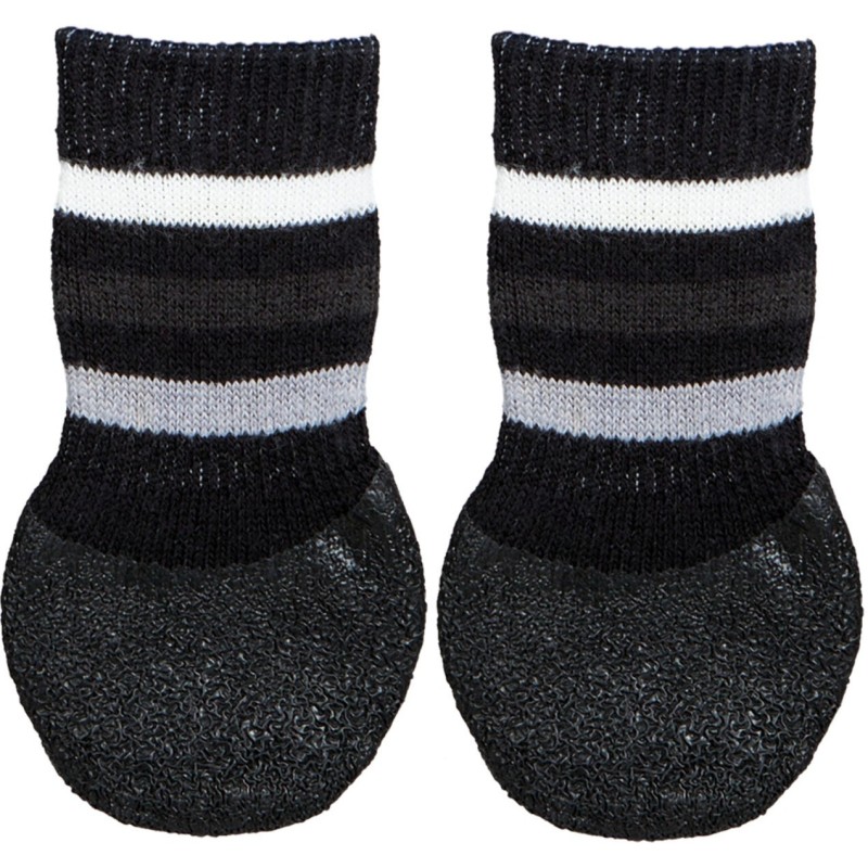 Skarpetki dla psa, antypoślizgowe, S–M, 2 pcs, czarne