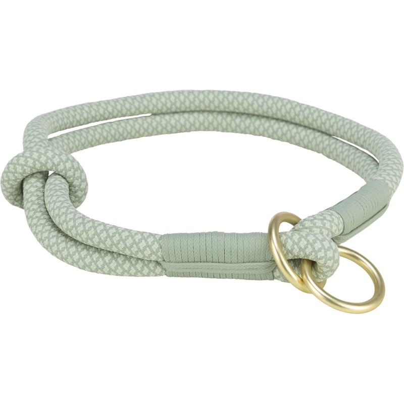 Soft Rope, obroża zaciskowa, linka, szałwiowa/miętowa, dla psa XS: 25 cm/o 6 mm