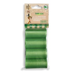 Woreczki na psie odchody, 4 rolki x 20szt, zielone, biodegradowalne