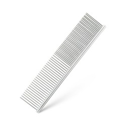 Grzebień stalowy, szary, 4,2 x 19 cm