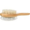 Szczotka dwustronna, bambus/ naturalne i druciane włosie, 6x22 cm