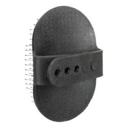 SZCZOTKA Z GUMY (WŁOSIE ZE STALI NIERDZEWNEJ Z PLASTIKOWYMI KOŃCÓWKAMI) 8 x 13 cm