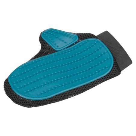 RĘKAWICA DO WYCZESYWANIA SIERŚCI Z RZEPAMI (GUMOWE KOŃCÓWKI), 18×24 cm