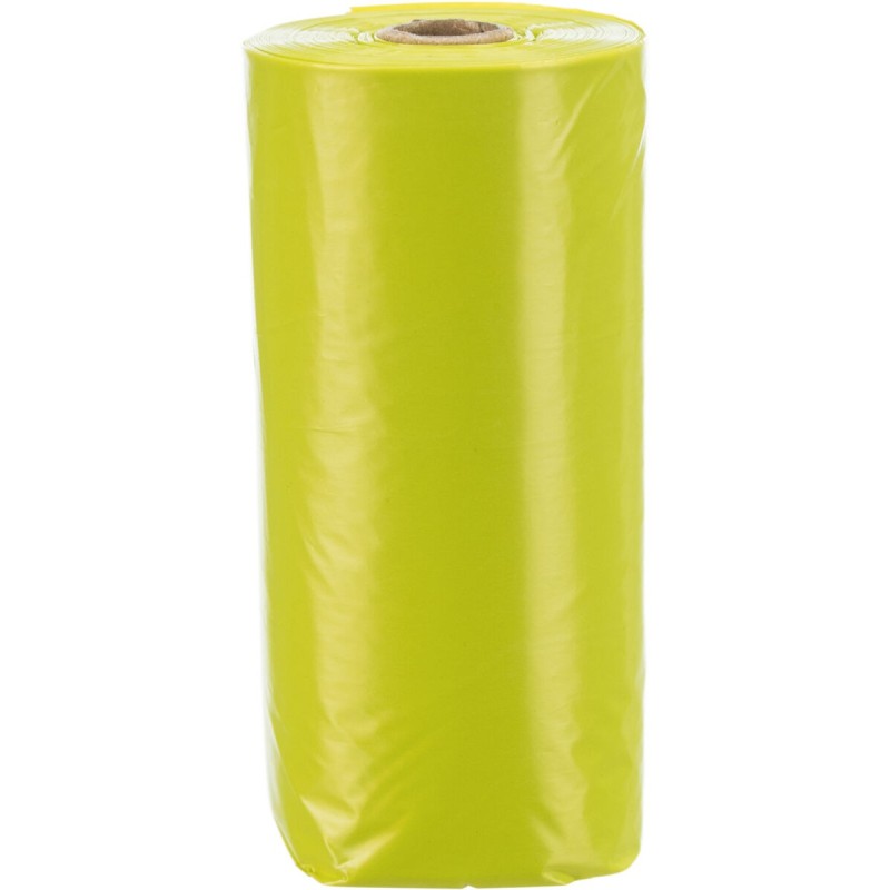 Woreczki na odchody o zapachu cytrynowym, M,20szt x 4 rolki/op żółte