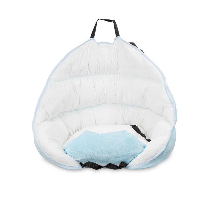 Przenośny fotelik samochodowy, dla psa, niebieski, 60*50*50cm