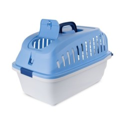 Transporter dla psa 55x35x32,5 szaro/niebieski