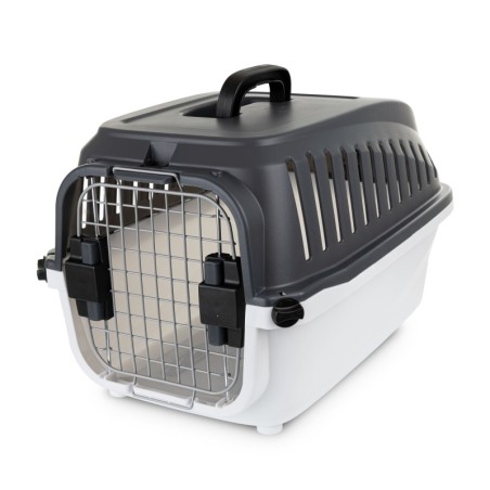 Transporter dla psa 55x35x32,5 szaro/czarny
