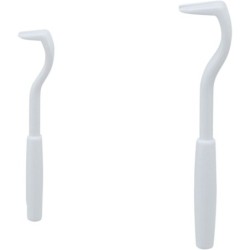 Haczyki do usuwania kleszczy, białe, plastik, 6-4,5cm, 2 szt/opak