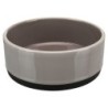 Miska ceramiczna z gumową podstawą, 0.75 l/o 16 cm, szara