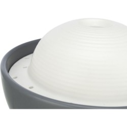Vital Dome, poidło automatyczne, ceramiczne, szaro/białe, 1.5 l/20 × 10 × 20 cm