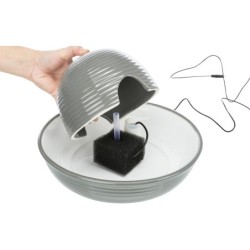 Automatyczne poidło Vital Flow, ceramiczne, 1.5 l, szaro/białe