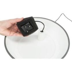 Automatyczne poidło Vital Flow, ceramiczne, 1.5 l, szaro/białe