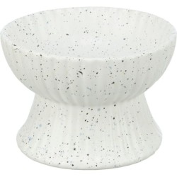 Miska podwyższona, dla kota, ceramika, biała, 0.2 l/13 cm