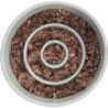 Slow Feeding, miska ceramiczna, dla psa/kota, szaro/niebieska, 0.45 l/? 14 cm, spowalniająca jedzenie