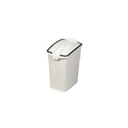 Pojemnik na suchą karmę S, 16L, biały,  31x20x35cm