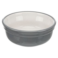 Zestaw misek na stojaku, 2 × 0.25 l/o 13 cm, 27 × 8 × 13 cm, petrol/jasny petrol, ceramika