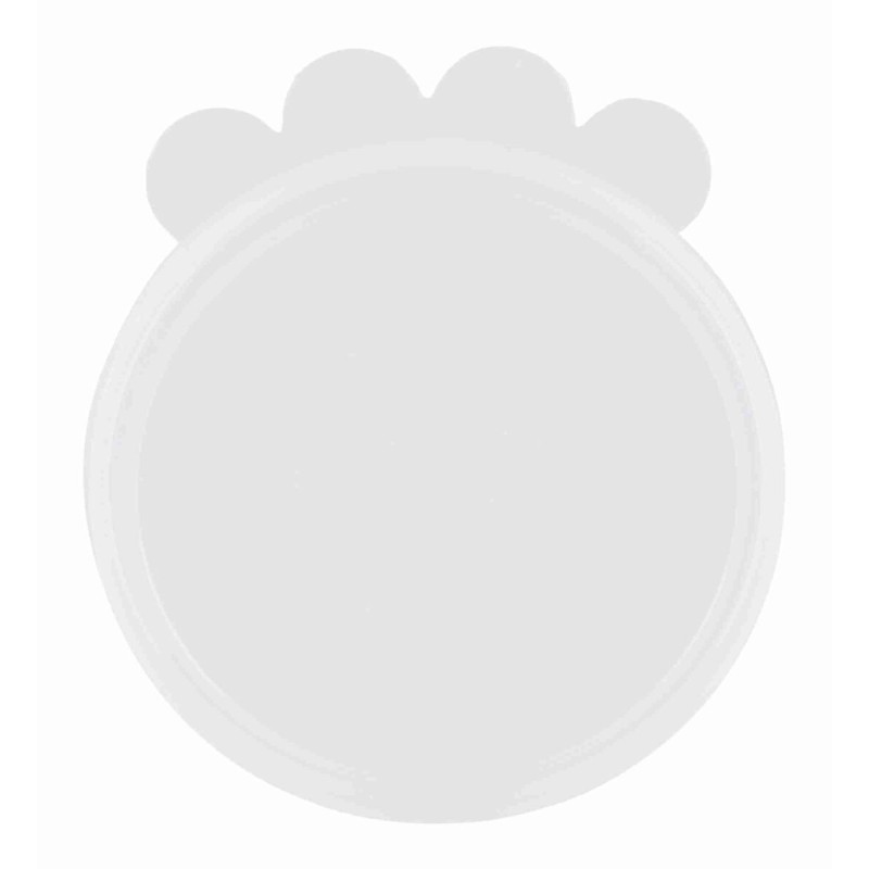 Wieczko na puszki, silikonowe, o 7,6 cm, przezroczyste, 2 sztuki