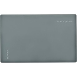 BE NORDIC Podkładka pod miski, szara, silikon, 48 × 30 cm