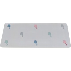 Podkładka pod miski, dla kota, plastik, szałwiowa, 44 x 28 cm