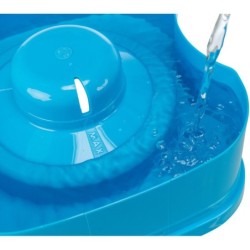 Miska podróżna, ciemnoszara/petrol, plastik, 21x11x21 cm, zapobiegająca rozlewaniu