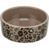 Leo, miska ceramiczna, w panterkę, mix kolorów, 0.3 l/? 12 cm