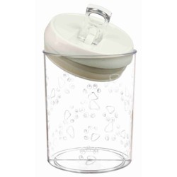 Pojemnik na karmę, plastikowy, 1.5 l/o 12 × 17.5 cm, przezroczysty