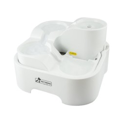 Fontanna dla zwierząt, cztery poziomy, bez adaptera, 2l