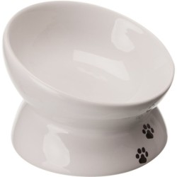 Miska ceramiczna, cat, 0.15 l/o 13 cm, biała