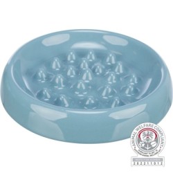 Slow feed, miska, dla kota, biała, ceramiczna, 0,25l/ 18 cm, zapobiega łaczywemu połykaniu pokarmu