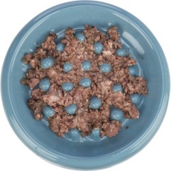 Slow feed, miska, dla kota, biała, ceramiczna, 0,25l/ 18 cm, zapobiega łaczywemu połykaniu pokarmu