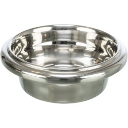 BE NORDIC, zestaw misek, dla psa, MDF/stal nierdzewna, biała, 2 × 0.4 l/o 14 cm/38 × 18 × 10 cm