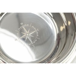 BE NORDIC, zestaw misek, dla psa, MDF/stal nierdzewna, biała, 2 × 0.9 l/o 17 cm/44 × 21 × 14 cm