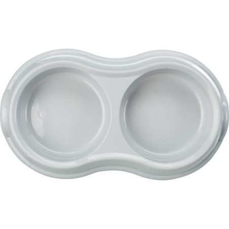 MISKA PLASTIKOWA PODWÓJNA, 2 × 0.2 l/o 11 cm