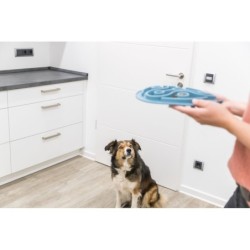 Slow Feeding, mata do karmienia, dla psa/kota, niebieska, TPE, 28 cm, spowalniająca jedzenie