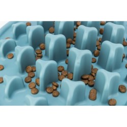 Slow Feeding Pillars, mata do karmienia, dla psa/kota,niebieska, TPE, 38 cm, spowalniająca jedzenie