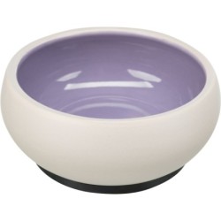 Miska, dla kota, ceramiczna, 1 l/o 17 cm, z gumową podstawą, różne kolory