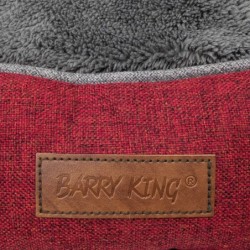 Legowisko dla psa, czerwone, szare, 57*52*18cm