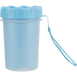 Czyścik do łap, dla psa, niebieski, silikon/PP, M-L, 10,8 x 15,5 cm