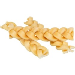 Warkocze ze skalpu wołowego, przysmak, dla psa, 12cm/200g