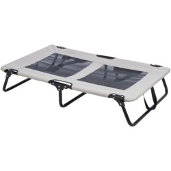 Leżak dla psa, szary/czarny, 99 × 19 × 60 cm