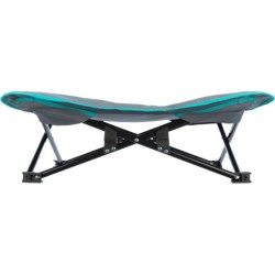 Legowisko kempingowe, dla psa, ciemnoszare/petrol, 69 × 20 × 69 cm, składane