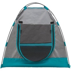Namiot, dla psa, ciemnoszary/petrol, 80 × 63 × 65 cm