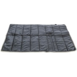 CityStyle, koc podróżny, dla psa, sztuczna skóra, jasnoszary, 80 x 80 cm