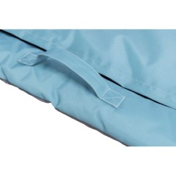 Samoa Classic, koc podróżny, dla psa/kota, niebieski/szary, 120 × 80 cm, z miejscem na matę chłodzącą