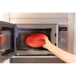 Poduszka grzewcza , do mikrofalówki, o 26 cm, czarno/biała