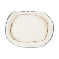 Legowisko dla psa, wzór: szara krata, 60*48*20cm