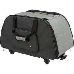 Torba na kółkach/transporter, 34 × 43 × 67 cm, czarno/szara